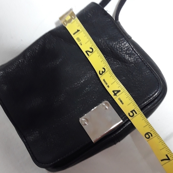 Vintage Genuine Leather in Black  Mini Crossbody Bag - Picture 7 of 8